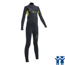 Gul Junior Respuesta Fx Cz 3 / 2Mm Blindstitched Traje - Negro / Lima