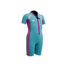 Gul Junior Seaspray 3/2 Mm Fz T2 Chapo Traje - Turquesa / Rosa