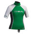 Manga Gul Júnior Corto Rashguard - Verde / Gris Oscuro