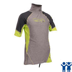 Gul Junior Manga Corta Rashvest - Marl / Lime Gul Junior Manga Corta Rashvest - Marl / Lime