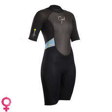 Gul Ladies Response 3 / 2Mm Fl Shorty Wetsuit - Negro / Líneas