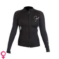 Chaqueta De Neopreno Gul Ladies Response 3Mm Fl - Negro / Líneas