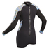 Gul Ladies Surflite 2Mm Flatlock Springsuit Wetsuit - Negro / Líneas