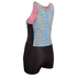 Gul Ladies Surflite 3Mm Flatlock Short Jane Wetsuit - Negro / Líneas