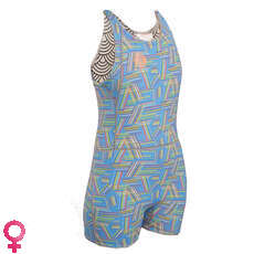 Gul Ladies Surflite 3Mm Flatlock Short Jane Wetsuit - Líneas Gul Ladies Surflite 3Mm Flatlock Short Jane Wetsuit - Líneas