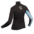 Gul Ladies Swami Manga Larga Rashvest - Negro / Líneas