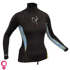 Gul Ladies Swami Manga Larga Rashvest - Negro / Líneas Gul Ladies Swami Manga Larga Rashvest - Negro / Líneas