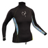 Gul Ladies Swami Manga Larga Rashvest - Negro / Líneas