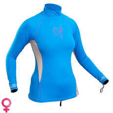 Gul Ladies Swami Manga Larga Rashvest - Azul / Plata