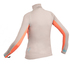 Gul Ladies Swami Manga Larga Rashvest - Plata / Coral
