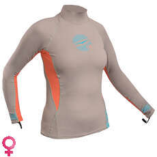Gul Ladies Swami Manga Larga Rashvest - Plata / Coral Gul Ladies Swami Manga Larga Rashvest - Plata / Coral