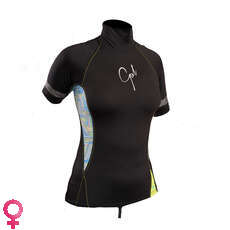 Gul Ladies Swami Manga Corta Rashvest - Negro / Líneas Gul Ladies Swami Manga Corta Rashvest - Negro / Líneas
