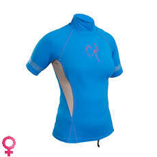 Gul Ladies Swami Manga Corta Rashvest - Azul / Plata Gul Ladies Swami Manga Corta Rashvest - Azul / Plata