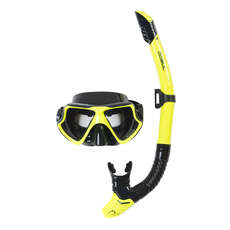 Máscara Gul Y El Conjunto Del Tubo Respirador - Amarillo / Negro Máscara Gul Y El Conjunto Del Tubo Respirador - Amarillo / Negro