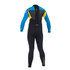 Gul Respuesta 3 / 2Mm Flatlock Steamer Traje - Negro / Azul Eléctrico