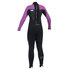 Gul Júnior Niñas Respuesta 3 / 2Mm Steamer Traje - Negro / Iris