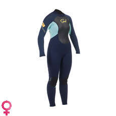 Gul Womens Respuesta 3 / 2Mm Steamer Traje De 2015 - Blue / Glaciar