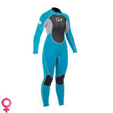 Gul Womens Respuesta 3 / 2Mm Steamer Traje - Turquesa / Plata