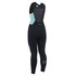 Gul Womens Respuesta 3Mm Flatlock Largo Jane Traje - Negro / Glaciar