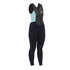 Gul Womens Respuesta 3Mm Flatlock Largo Jane Traje - Negro / Glaciar