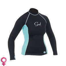Gul Swami Para Mujer De Manga Larga Rashguard 2015 - Negro / Glaciar
