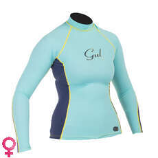 Gul Swami Para Mujer De Manga Larga Rashguard - Glaciar / Blueribbon Gul Swami Para Mujer De Manga Larga Rashguard - Glaciar / Blueribbon