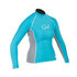 Gul Swami Para Mujer De Manga Larga Rashguard 2015 - Turquesa / Plata