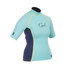 Gul Swami Para Mujer De Manga Corta Rashguard - Glaciar / Blueribbon