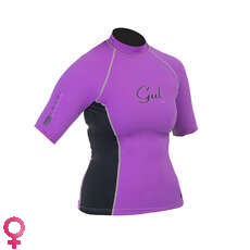 Gul Swami Para Mujer De Manga Corta Rashguard - Iris / Negro Gul Swami Para Mujer De Manga Corta Rashguard - Iris / Negro