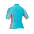 Gul Swami Para Mujer De Manga Corta Rashguard - Turquesa / Plata