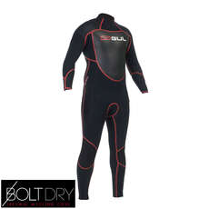 Gul Vortex 3 / 2Mm De Puntada Invisible Vapor Traje 2015 - Negro / Rojo