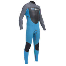 Gul Vortex 5/3 Mm Puntada Invisible Para Hombre Traje De Vapor 2014 - Cyan / Gris