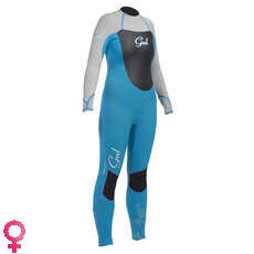 Gul Mujer Vortex 5/3 Mm Puntada Invisible Vapor Traje 2014 - Turquesa / Plata