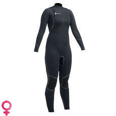 Gul Mujeres Viper 3/2 Blindstitched Pecho Zip Traje - Negro Gul Mujeres Viper 3/2 Blindstitched Pecho Zip Traje - Negro