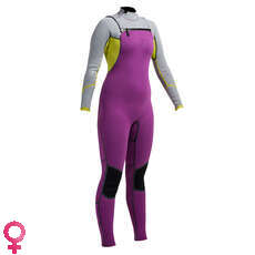 Gul Mujeres Viper 3/2 Bs En El Pecho Con Cremallera Traje - Mulberry / Gris