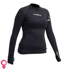 Gul Womens Evotherm Manga Larga Rashguard - Negro