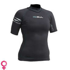 Gul Womens Evotherm Manga Corta Rashguard - Negro Gul Womens Evotherm Manga Corta Rashguard - Negro