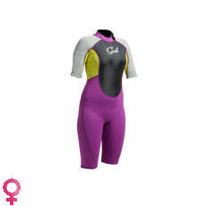 Gul Mujeres Respuesta 3 / 2Mm Flatlock Chapo Traje - Mulberry / Gris