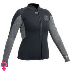 Gul Womens Response 3Mm Flatlock Wetsuit Jacket - Negro