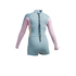 Gul Womens Surflite 2Mm Flatlock Sdl T2 Springsuit - Ácido Azul / Rosa