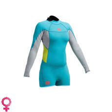 Gul Womens Surflite 2 Mm F / L Sdl T2 Springsuit - Bright Cyan / Niebla Azul Gul Womens Surflite 2 Mm F / L Sdl T2 Springsuit - Bright Cyan / Niebla Azul