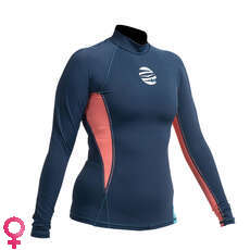 Gul Womens Swami F / L Manga Larga Rashguard - Navy / Coral Gul Womens Swami F / L Manga Larga Rashguard - Navy / Coral