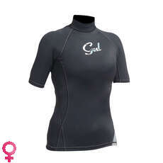 Gul Mujer Swami M / L De La Manga Corta Lycra - Negro