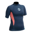 Gul Womens Swami F / L Manga Corta Rashguard - Navy / Coral