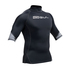 Gul Xola Flatlock Manga Corta Rashguard - Negro
