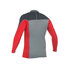 Gul Xola Manga Larga Para Hombre Rashguard 2015 - Gris Oscuro / Rojo