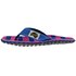 Chanclas Para Mujer Gumbies Islander Canvas - Blue & Pink Stripe