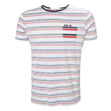 Camiseta De Helly Hansen Fjord - Navy Faded Stripes
