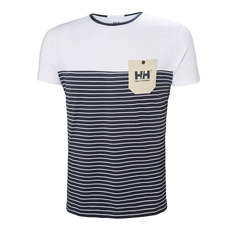 Camiseta Helly Hansen Fjord - Rayas Azul Marino