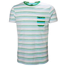 Camiseta Helly Hansen Fjord - Pepper Green Faded Stripes